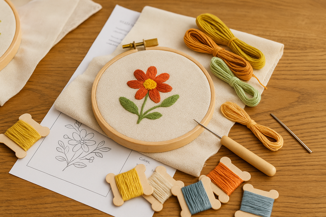 用刺繡連結親子時光|刺繡材料包打造溫馨家庭互動