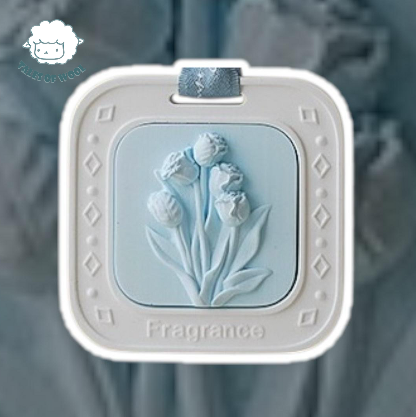 鬱金香香薰擴香石掛牌-藍色(藍風鈴香)