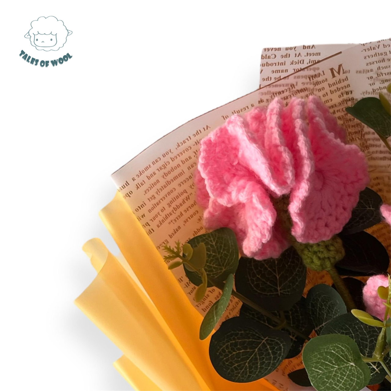 手工編織康乃馨花束(粉紅色)