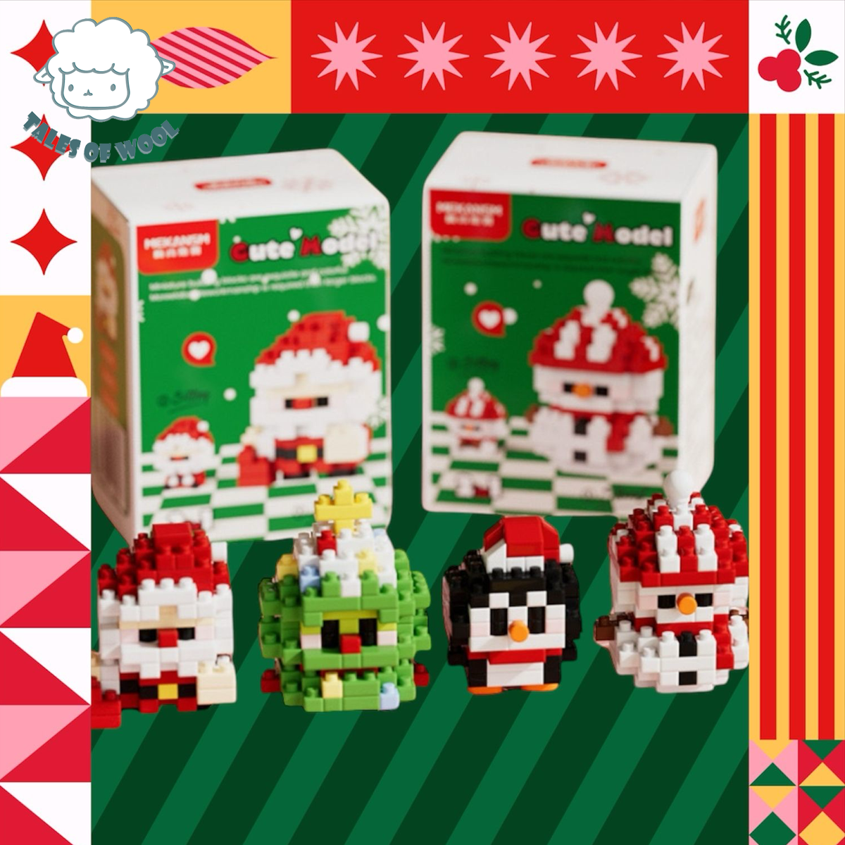 聖誕積木玩具(聖誕企鵝)