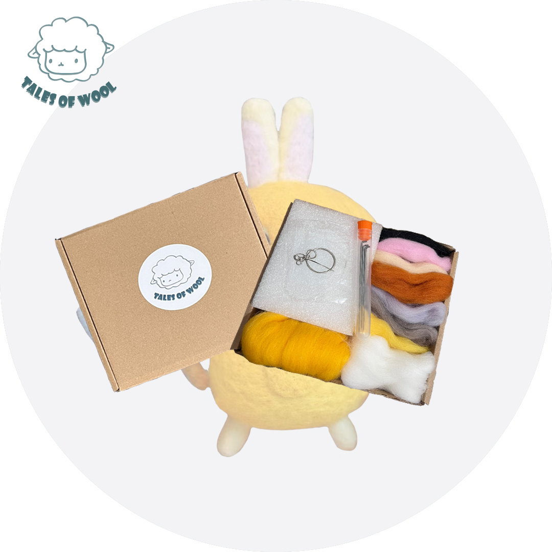 吉伊卡哇羊毛氈材料包(南瓜兔)