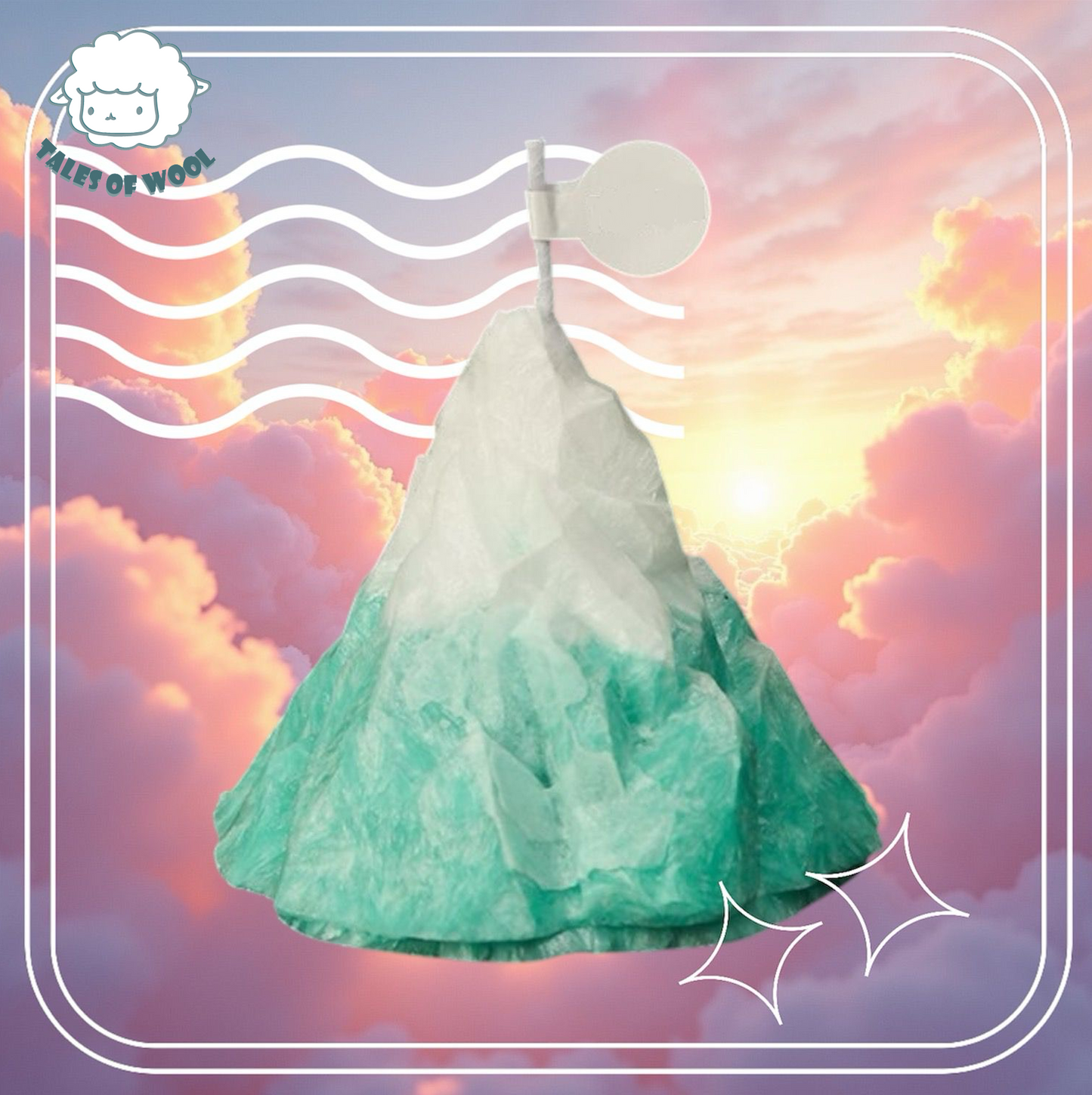 香氛蠟燭(綠色冰山)