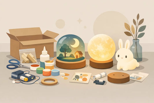 DIY小夜燈材料包推薦，挑對才有療癒感