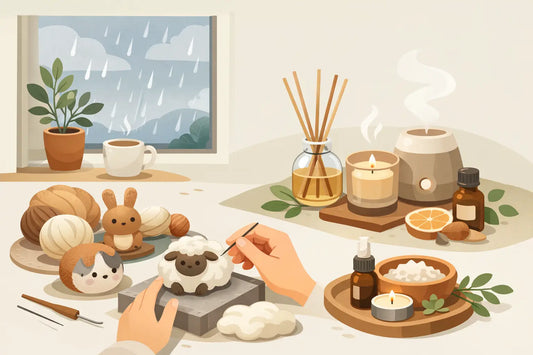 適合雨天室內手作活動，從羊毛氈到香氛小物的暖心居家提案給喜歡生活儀式感的你